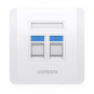 UGREEN Dual Port Wall Plate 1 PCs/Bag - NW144 - 80182