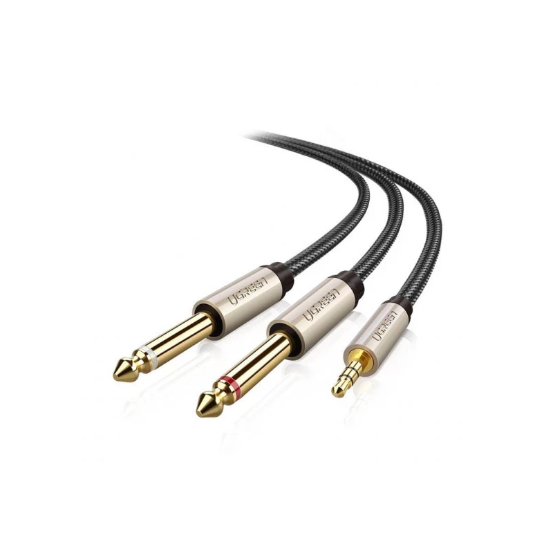 UGREEN 3.5mm TRS to Dual 6.35mm TS Audio Cable - AV126 - 10613