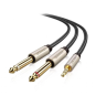 UGREEN 3.5mm TRS to Dual 6.35mm TS Audio Cable - AV126 - 10613