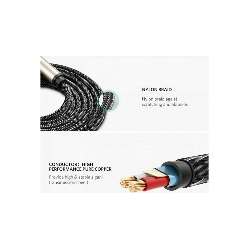 UGREEN 3.5mm to 6.35mm TRS Stereo Audio Cable - AV127 - 10625