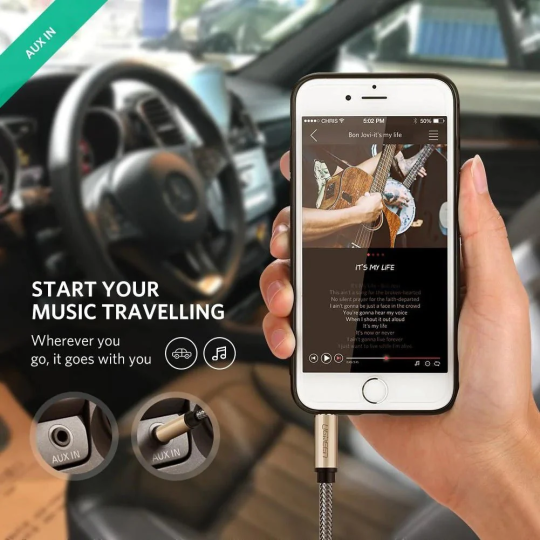 UGREEN 3.5mm Audio Cable Net Braid - AV125 - 10602