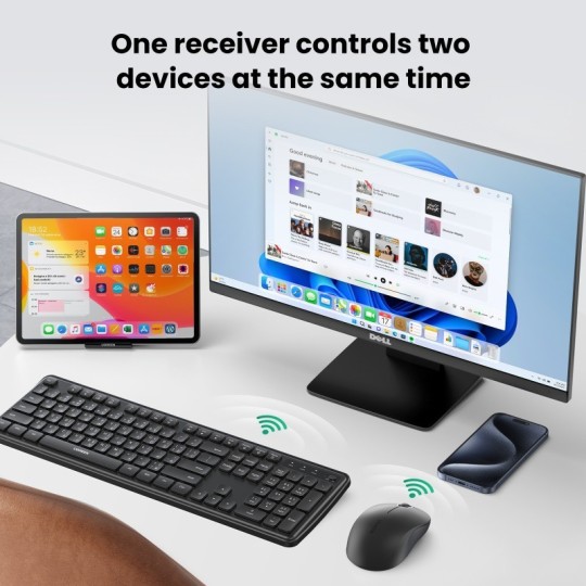 UGREEN wireless 2.4G Keyboard & Mouse - MK331 - 65781