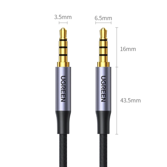 UGREEN 3.5mm Male to Male 4-Pole Microphone Audio Cable - AV183 - 10648