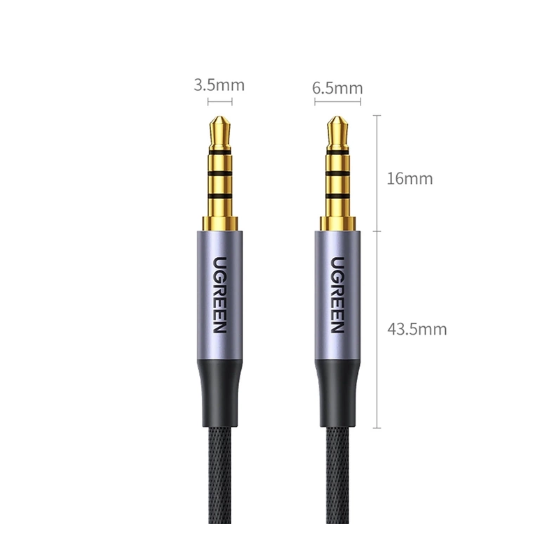 UGREEN 3.5mm Male to Male 4-Pole Microphone Audio Cable - AV183 - 10648