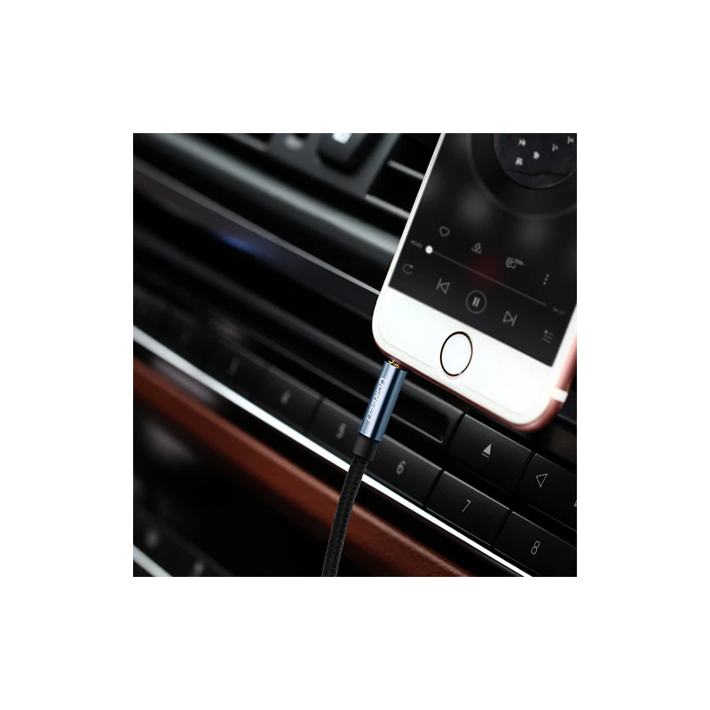 UGREEN 3.5mm Male to 3.5mm Male Cable Gold Plated Metal Case with Braid - AV112 - 60179