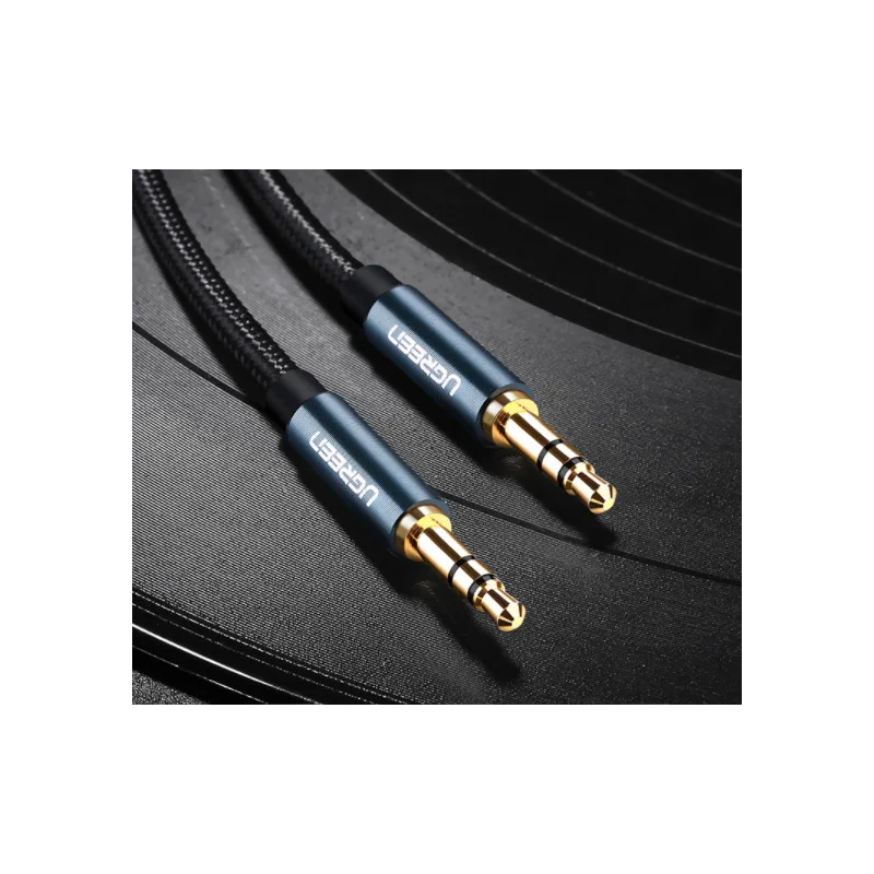 UGREEN 3.5mm Male to 3.5mm Male Cable Gold Plated Metal Case with Braid - AV112 - 10685