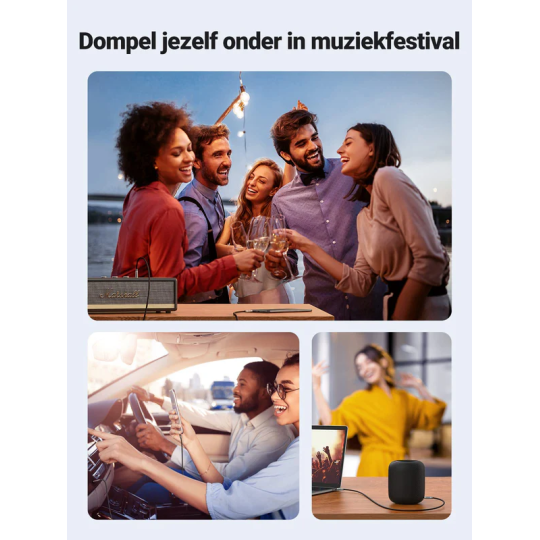 UGREEN 3.5mm Metal Connector Braided Audio Cable - AV150 - 50355