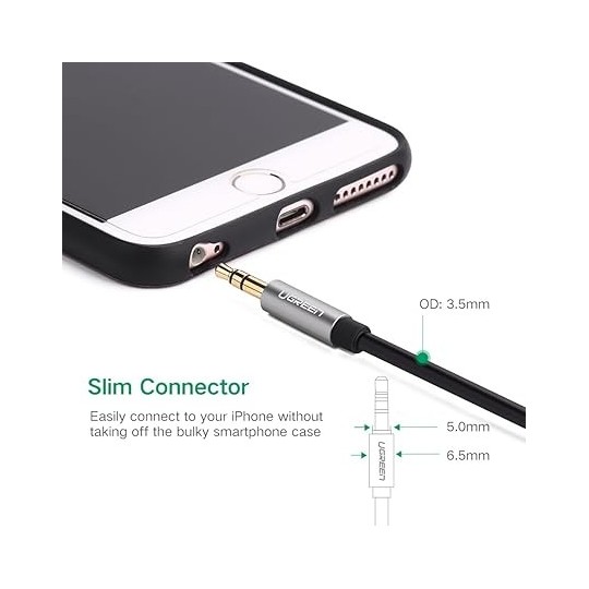 UGREEN 3.5mm Male to 3.5mm Male Cable - AV119 - 10733