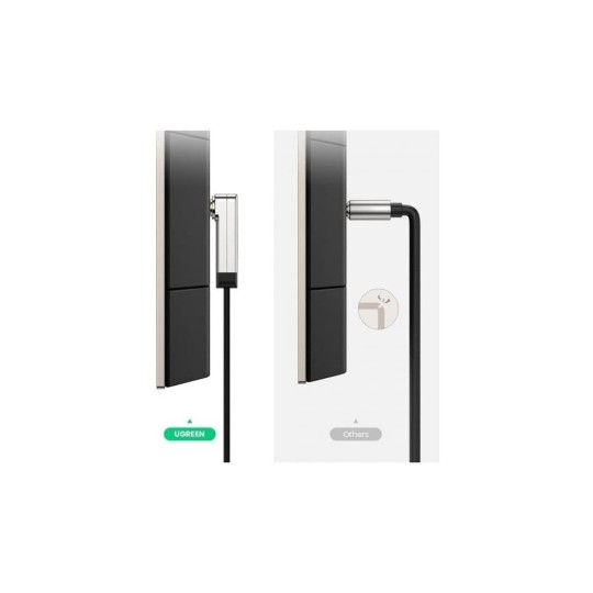 UGREEN 3.5mm Male to 3.5mm Male Straight to angle flat Cable - AV119 - 10597