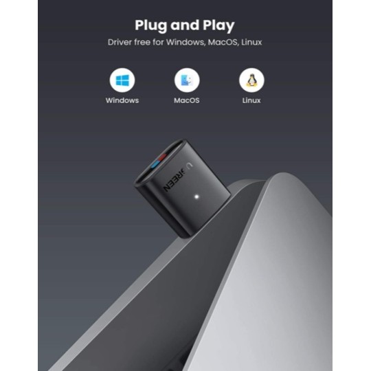 UGREEN USB2.0 Bluetooth Transmitter 5.0 - CM408 - 10928