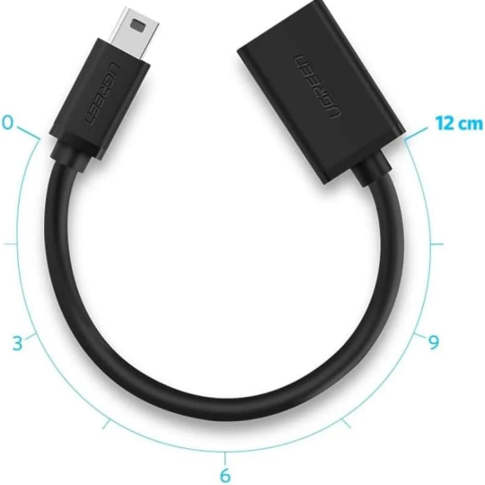 UGREEN Mini USB 5Pin Male To USB 2.0 A Female OTG Cable - US249 - 10383