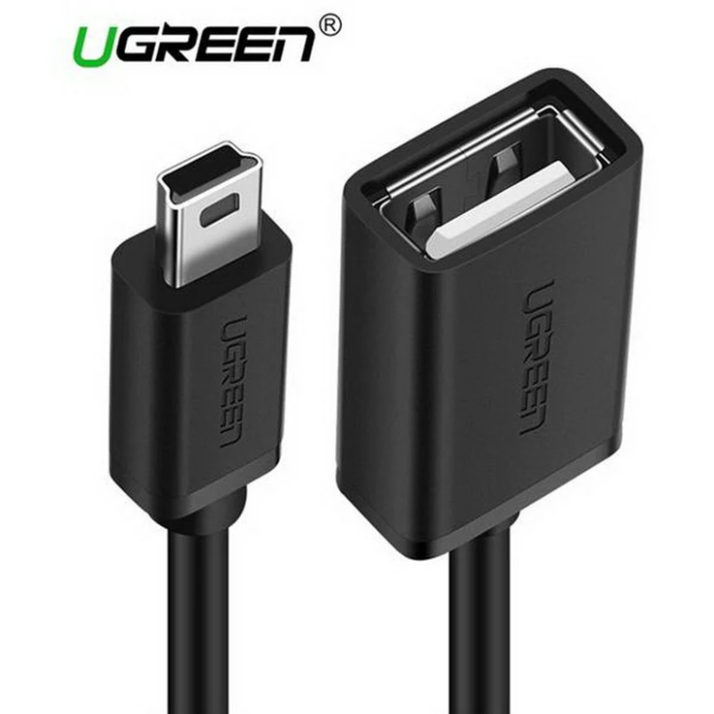 UGREEN Mini USB 5Pin Male To USB 2.0 A Female OTG Cable - US249 - 10383