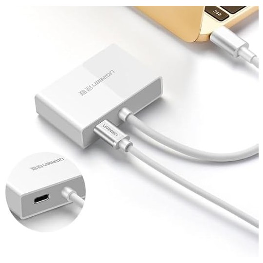 UGREEN USB Type C to HDMI + VGA Converter - MM123 - 30843