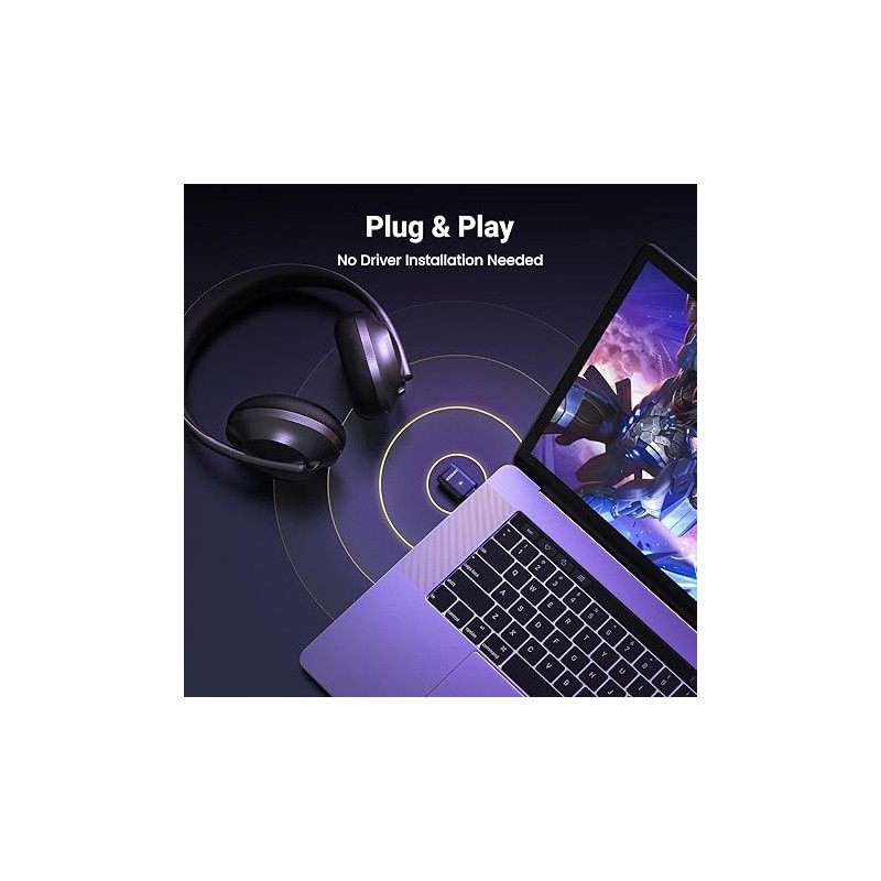 UGREEN Bluetooth 5.3 & aptx Transmitter Audio Adapter - BT501 - 45008