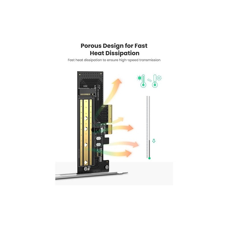 UGREEN M.2 NVMe to PCI-E 3.0 × 4 Expansion Card 32Gbps - CM302 - 70503