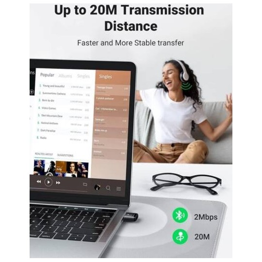 UGREEN Bluetooth 5.0 USB Adapter - CM390 - 80890