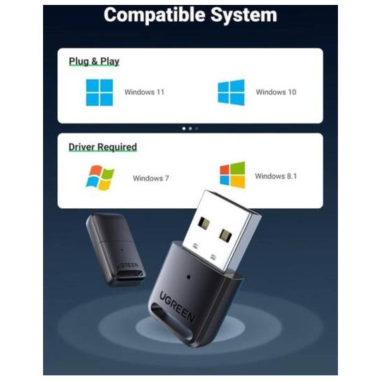 UGREEN Bluetooth 5.0 USB Adapter - CM390 - 80890