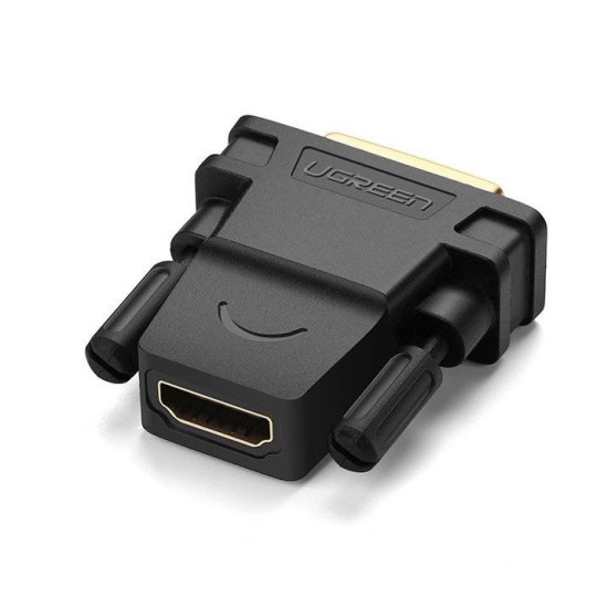 UGREEN DVI-D 24+1 Male to HDMI Female Adapter (Black) - 20124