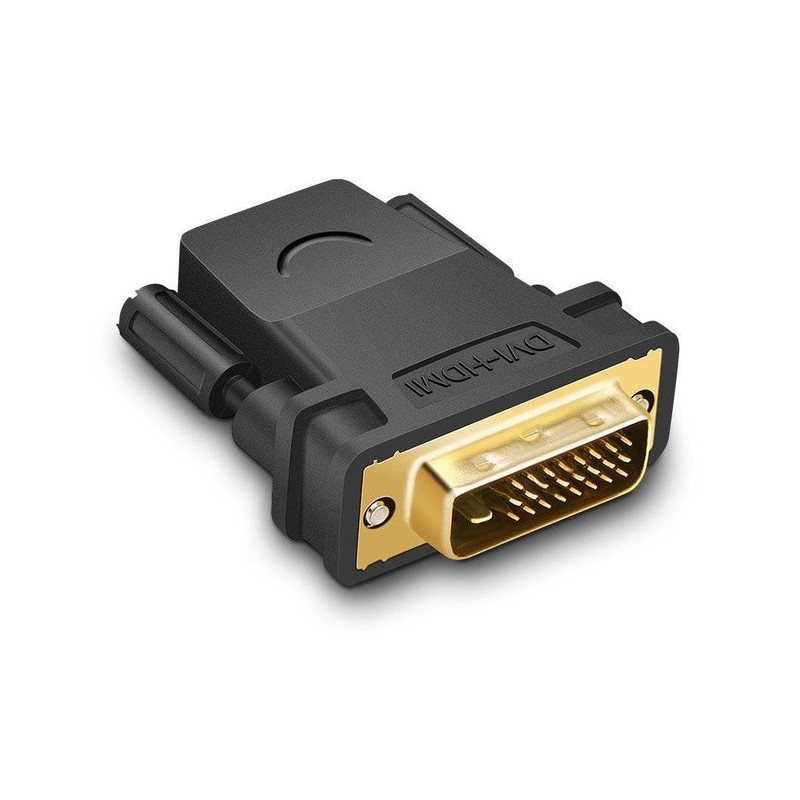 UGREEN DVI-D 24+1 Male to HDMI Female Adapter (Black) - 20124