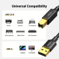 UGREEN USB 2.0 AM to BM Print Cable - US135 - 20846