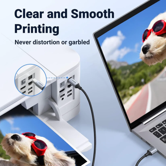 UGREEN USB 2.0 AM To BM Print Cable - US369 - 80801