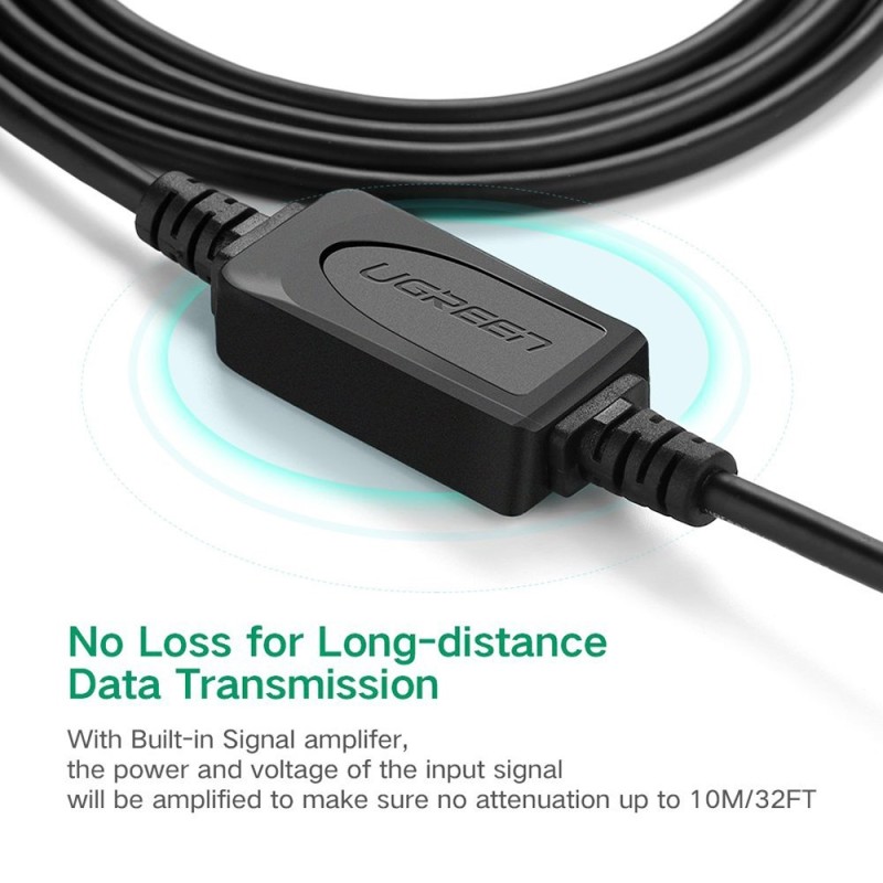 UGREEN USB 2.0 AM To BM Active Print Cable - US122 - 10374