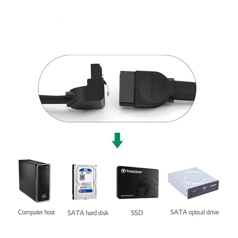 UGREEN Angled SATA 3 Data Cable - US217 - 30797