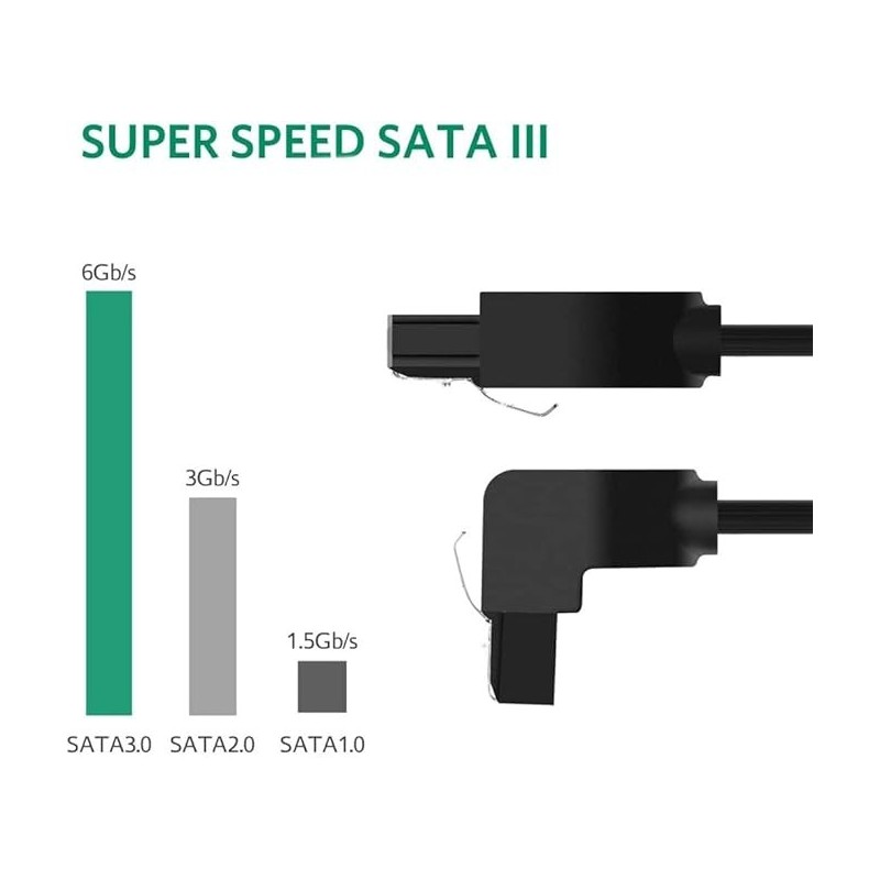 UGREEN Angled SATA 3 Data Cable - US217 - 30797