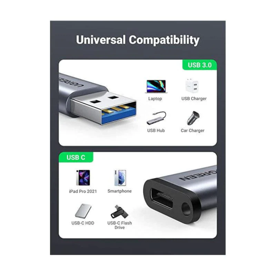 UGREEN USB-A 3.0 to USB-C Adapter - US276 - 50533
