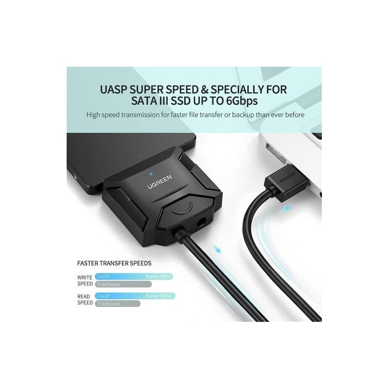UGREEN USB to SATA Hard Drive Converter Cable EU - CR108 - 20611