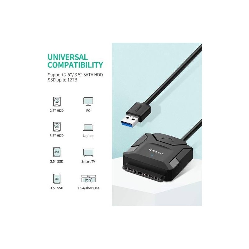 UGREEN USB to SATA Hard Drive Converter Cable EU - CR108 - 20611