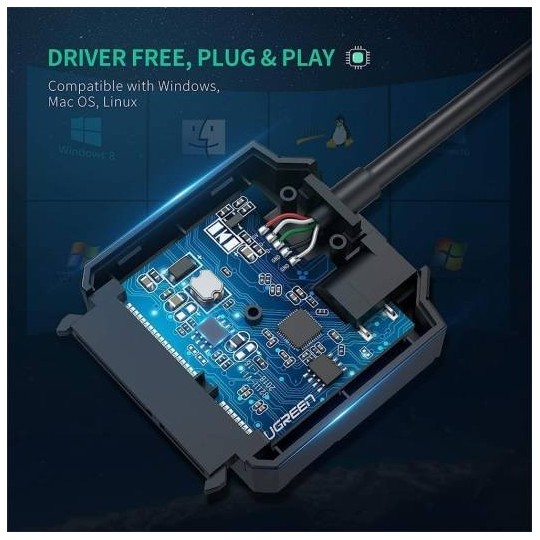 UGREEN USB to SATA Hard Drive Converter Cable EU - CR108 - 20611