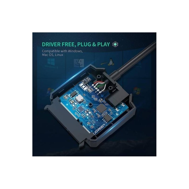 UGREEN USB to SATA Hard Drive Converter Cable EU - CR108 - 20611