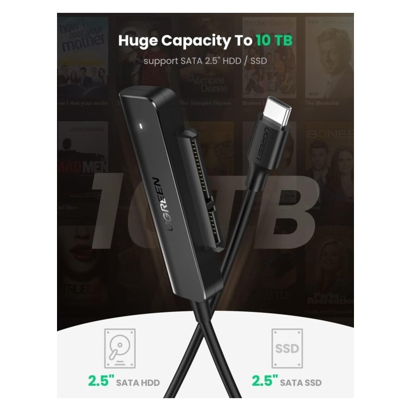 UGREEN USB-C 3.0 to 2.5-Inch SATA Converter - CM321 - 70610