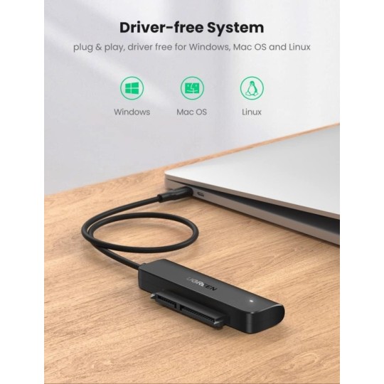 UGREEN USB-C 3.0 to 2.5-Inch SATA Converter - CM321 - 70610