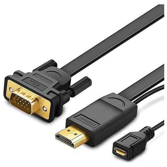 UGREEN HDMI to VGA Converter Cable 1.5m (Black) - MM101 - 30449