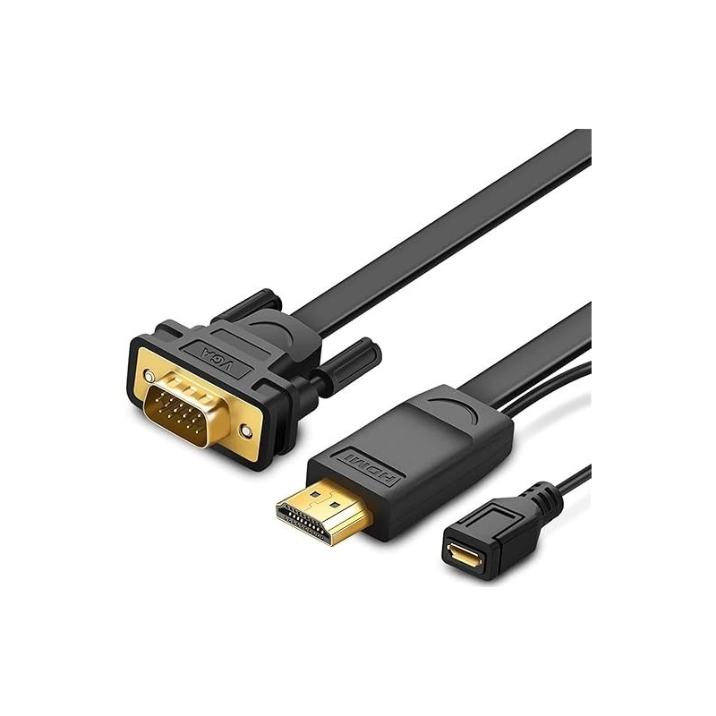 UGREEN HDMI to VGA Converter Cable 1.5m (Black) - MM101 - 30449