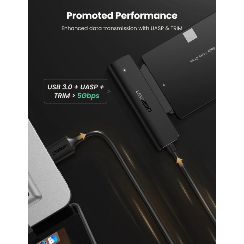 UGREEN USB-A to 2.5-Inch SATA Converter - CM321 - 70609