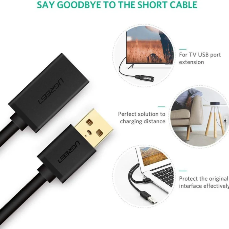 UGREEN USB 3.0 Extension Male Cable - US129 - 10368