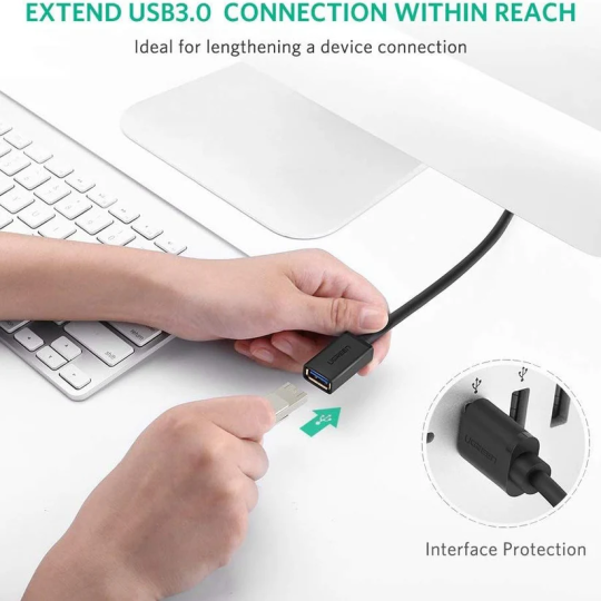 UGREEN USB 3.0 Extension Male Cable - US129 - 10368