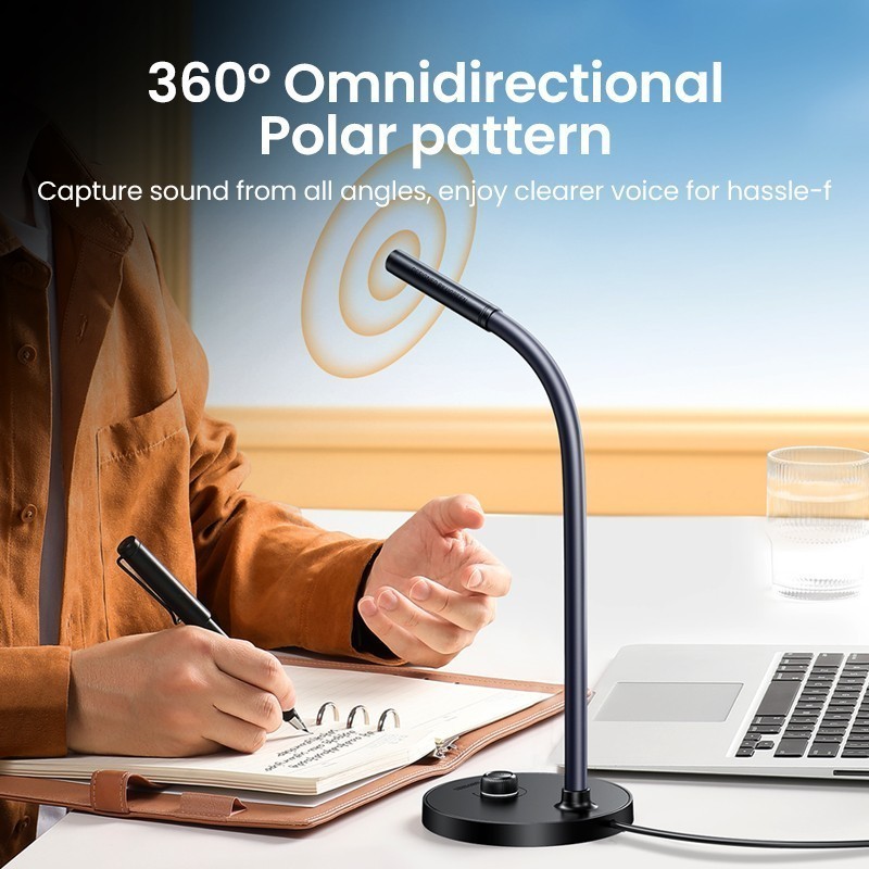 UGREEN 90416 USB Microphone Studio Recording Mic with Omnidirectional Pickup - CM564 - 90416