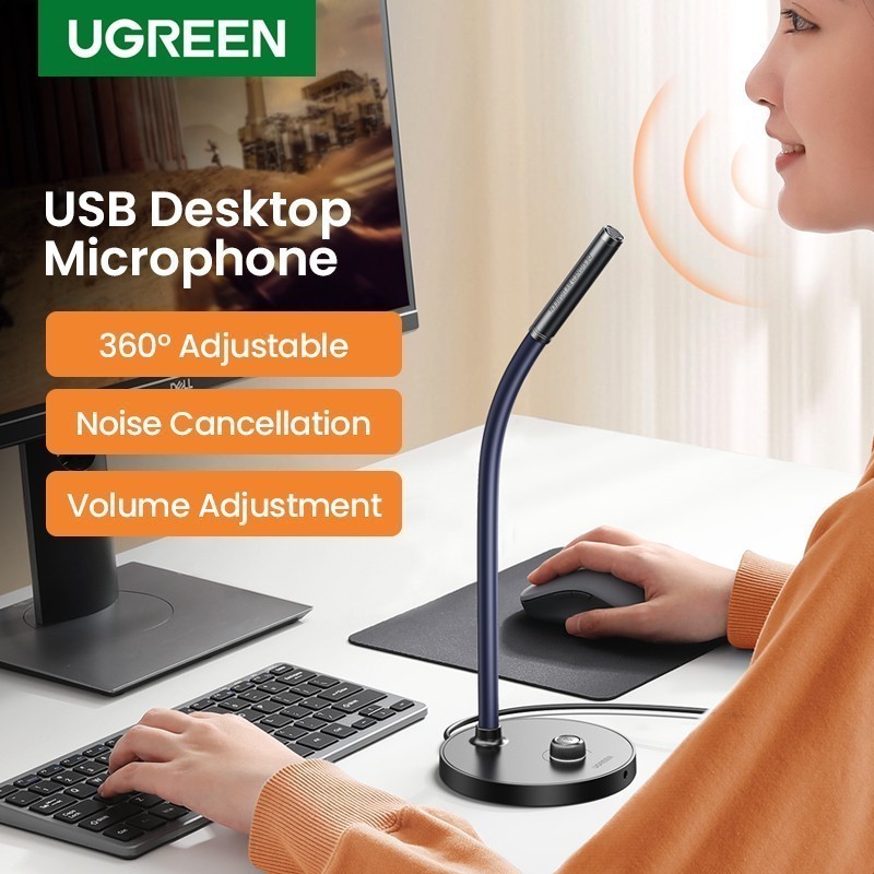 UGREEN 90416 USB Microphone Studio Recording Mic with Omnidirectional Pickup - CM564 - 90416