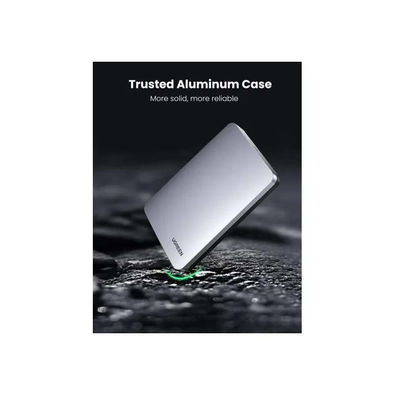 UGREEN 2.5'' SATA External Hard Drive Enclosure 6Gbps with C To A cable - CM300 - 70498