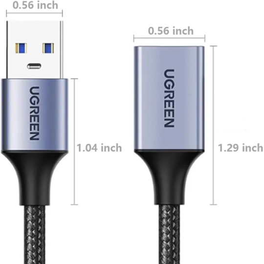 UGREEN USB 3.0 Extension Cable Aluminum Case - US115 - 10495