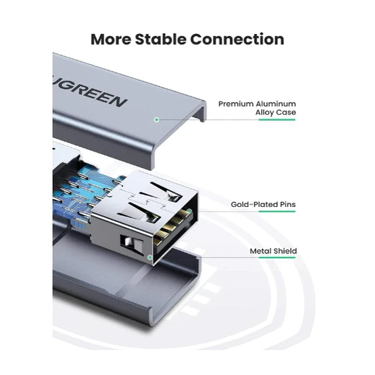 UGREEN USB3.0 A/F to A/F Adapter Aluminum Case - US381 - 20119