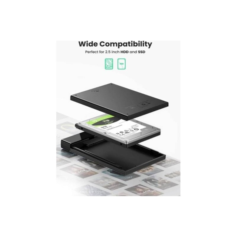 UGREEN USB-C 2.5 Inch Hard Drive Enclosure - US221 - 50743