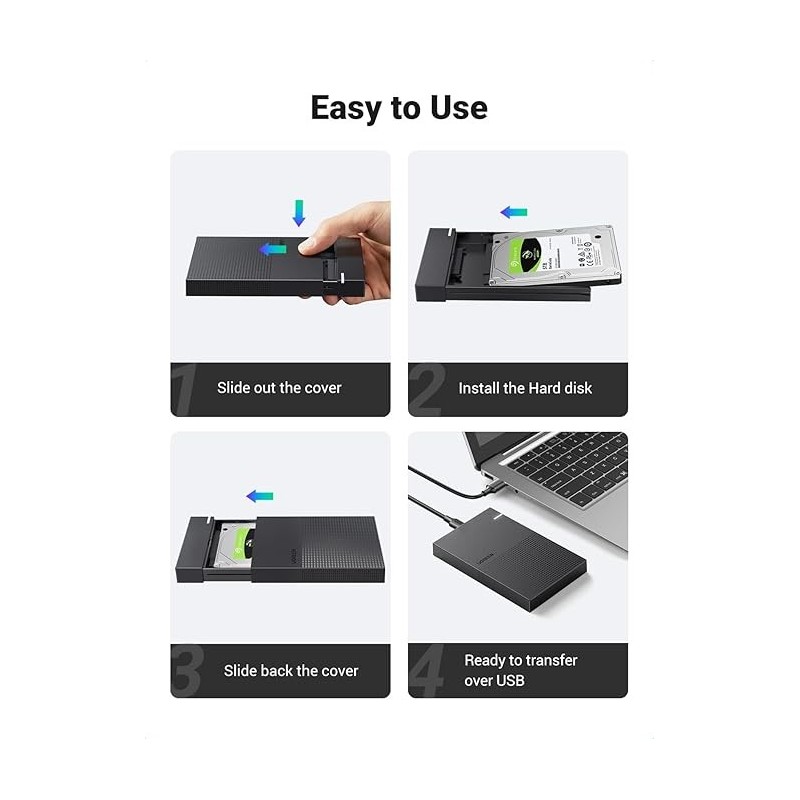 UGREEN USB 3.0 to SATA III Hard Drive Enclosure - US221 - 30848