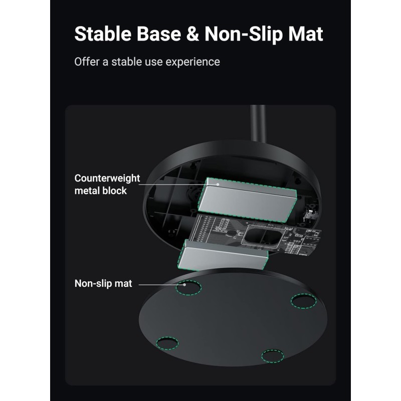 UGREEN Desktop USB Microphone With Smart Noise-Cancellig - CM379 - 10934