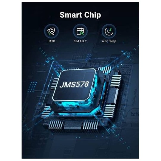 UGREEN 2.5 Inch Hard Drive Enclosure with Micro USB to USB-A Cable 5G - CM471 - 30725