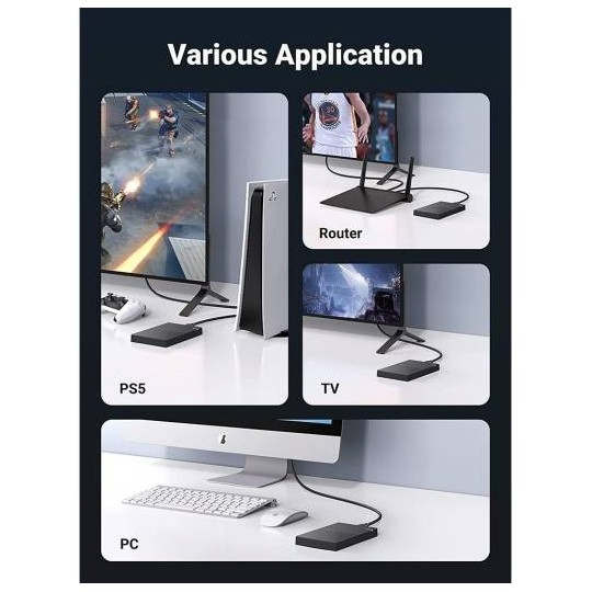 UGREEN 2.5 Inch Hard Drive Enclosure with Micro USB to USB-A Cable 5G - CM471 - 30725